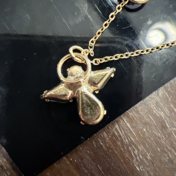 Amethyst Color Fashion Angel Pin And 18-inch Necklace, Guardian Angel - Picture 5 of 5